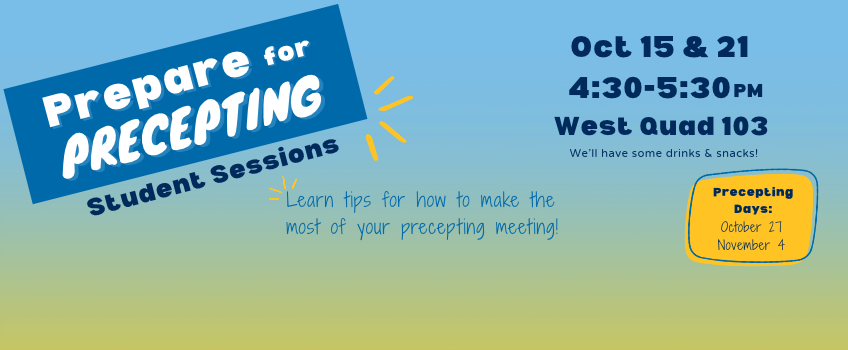 Prepare for Precepting Student Sessions