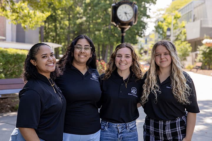 Priya Parikh with fellow classmates