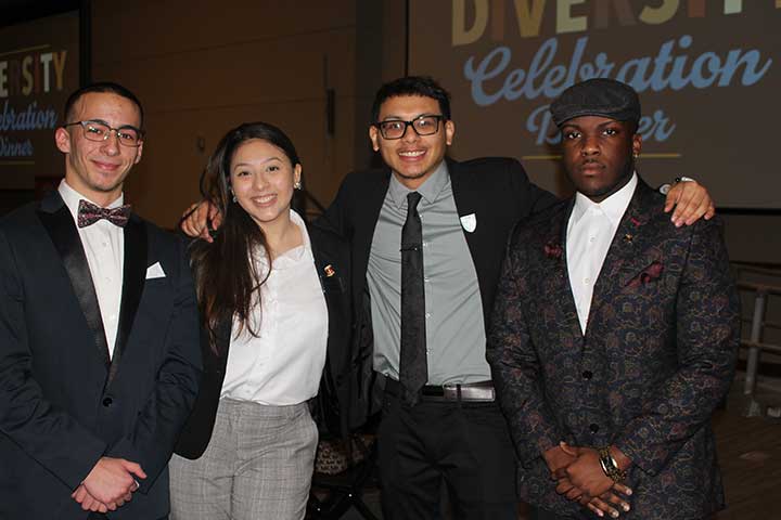 Students at Diversity Dinner