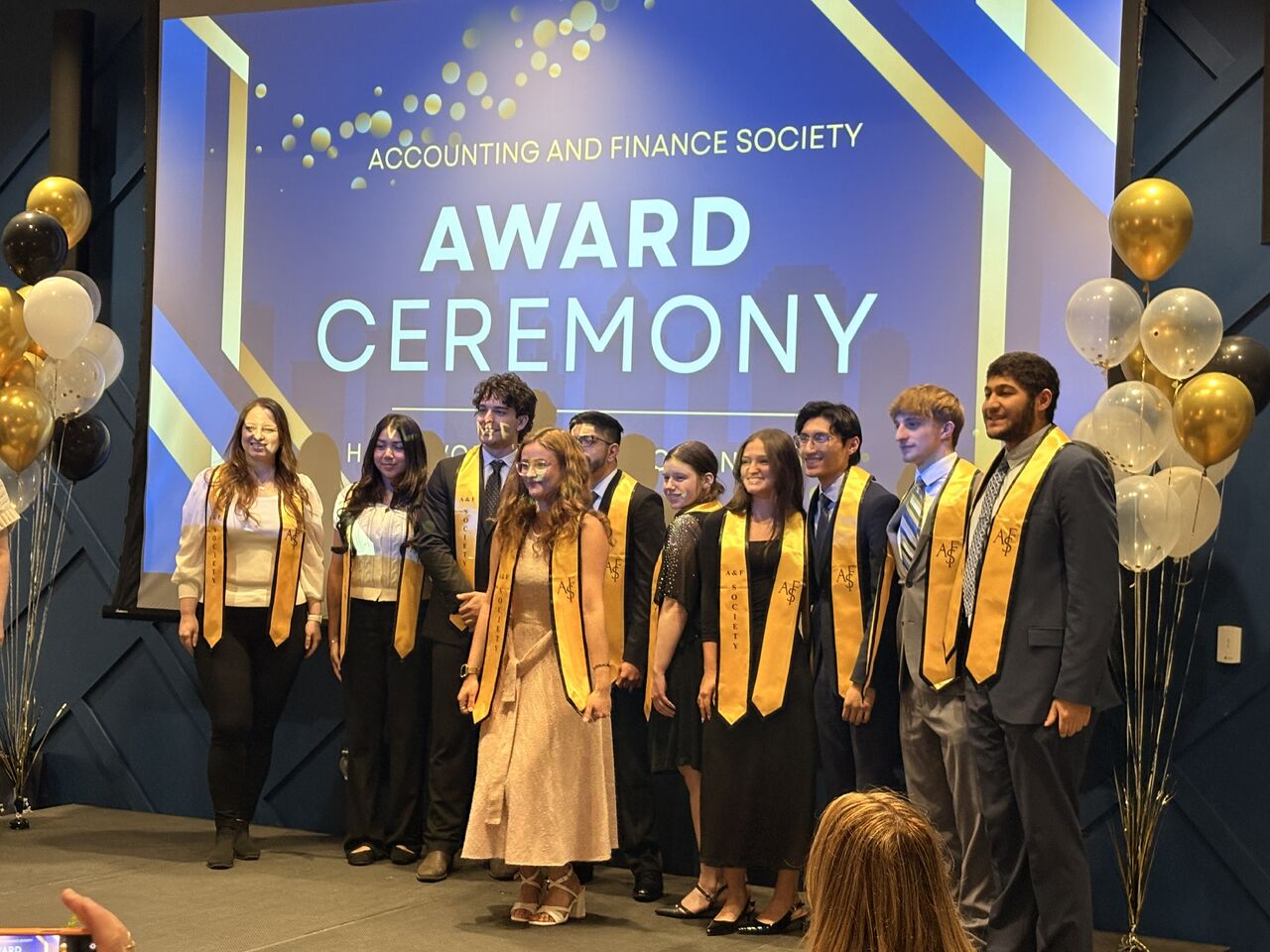 Students attend the Accounting Awards Ceremony