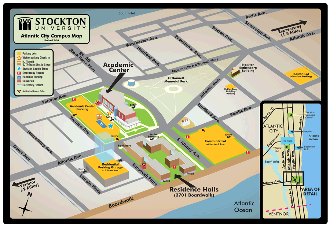 Stockton AC Parking Map