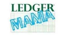 Ledger Mania Board Game Logo