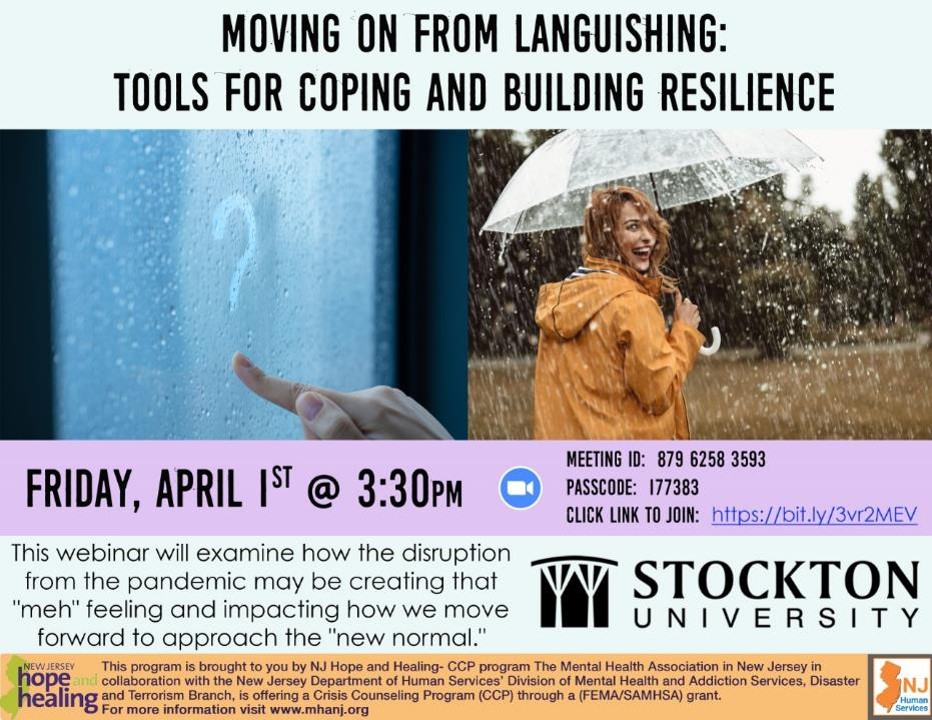 Moving on from Languishing: Tools for Coping and Building Resilience Flyer