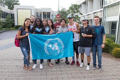 Model UN during the Unite Against Hate March in 2017
