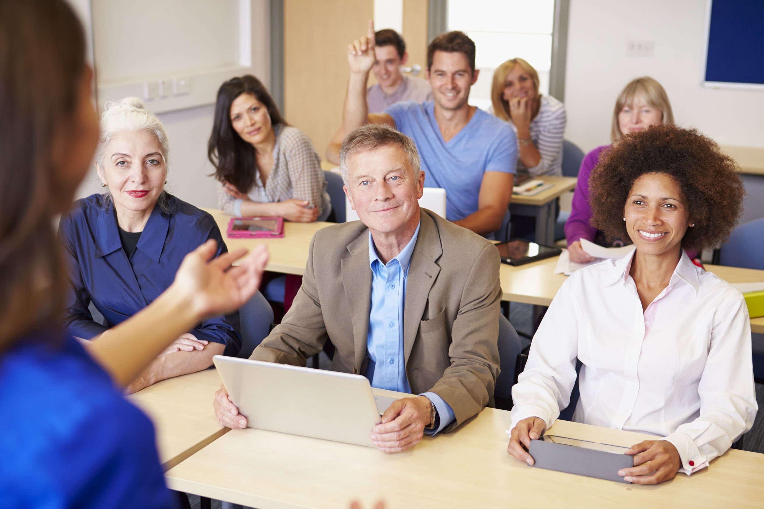 People attending workshop