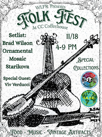 A flyer for 2025's Lake Fred Folk Festival