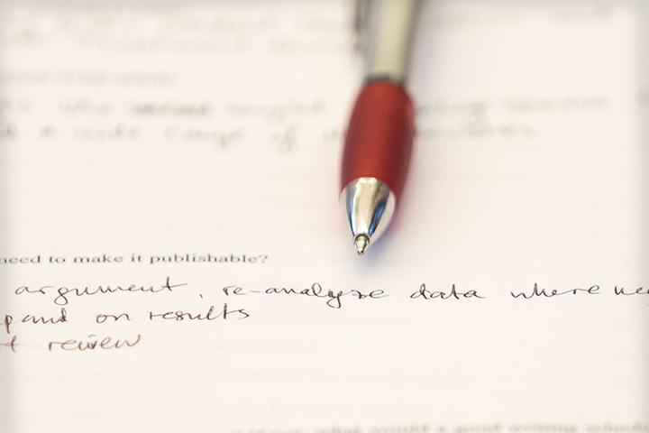 Photo of a pen an paper