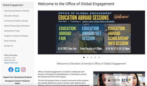 Global Engagement homepage image