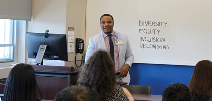 Professor Instructing class