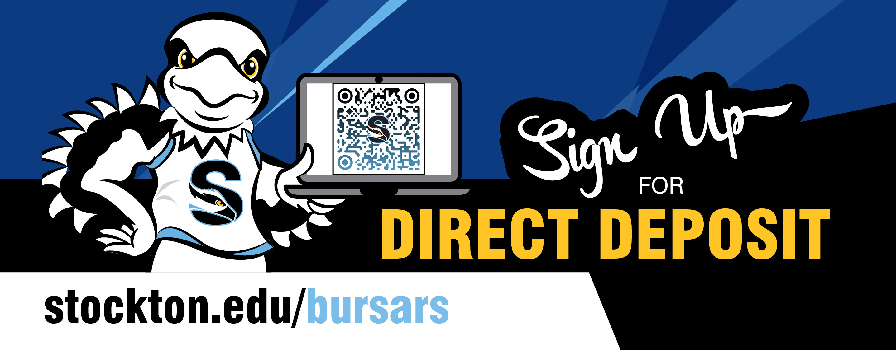 Sign up for direct deposit
