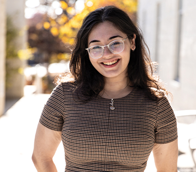 Outdoor portrait headshot of Jenna Samiz