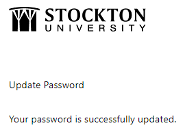 Password successfully updated