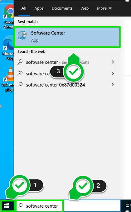 Open the Windows Start Menu screenshot