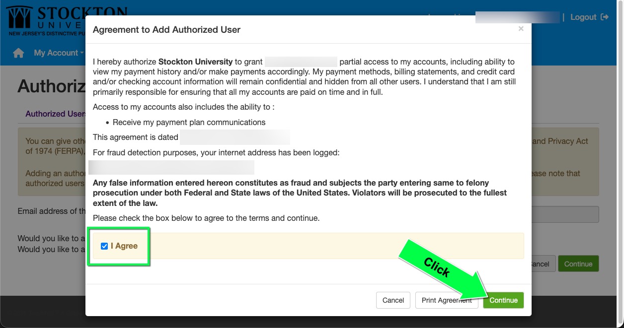 Touchnet agreement