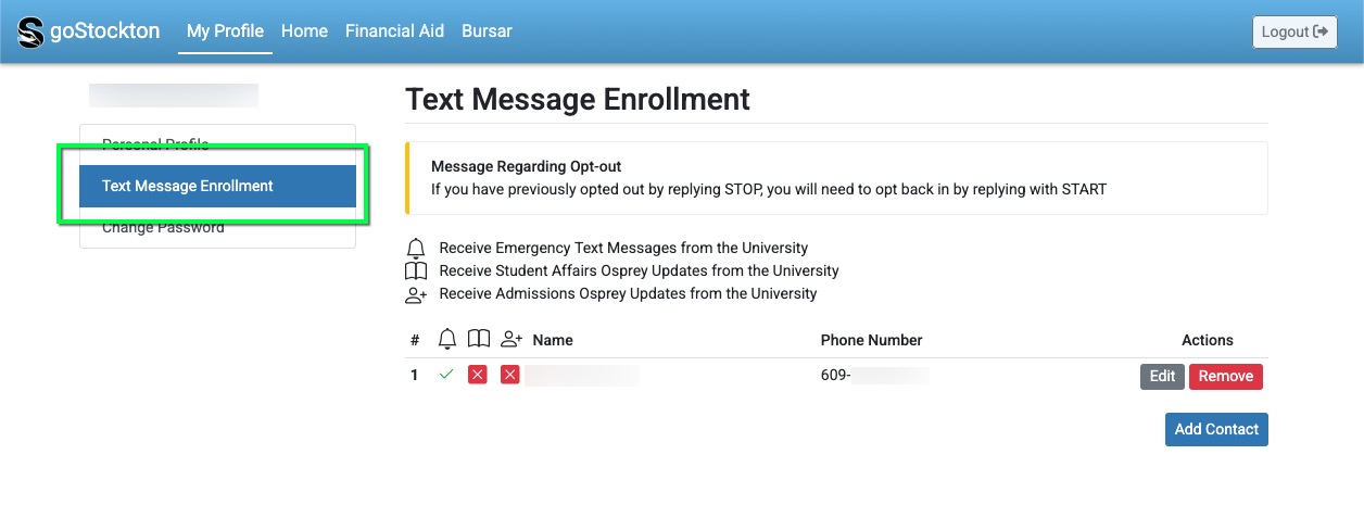 text message