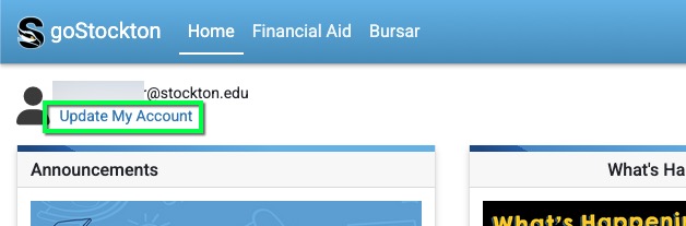 Update My Account