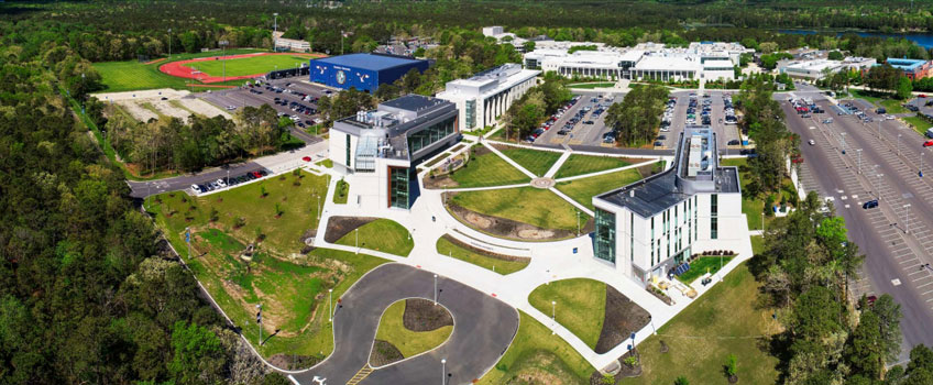 aerial of Galloway campus