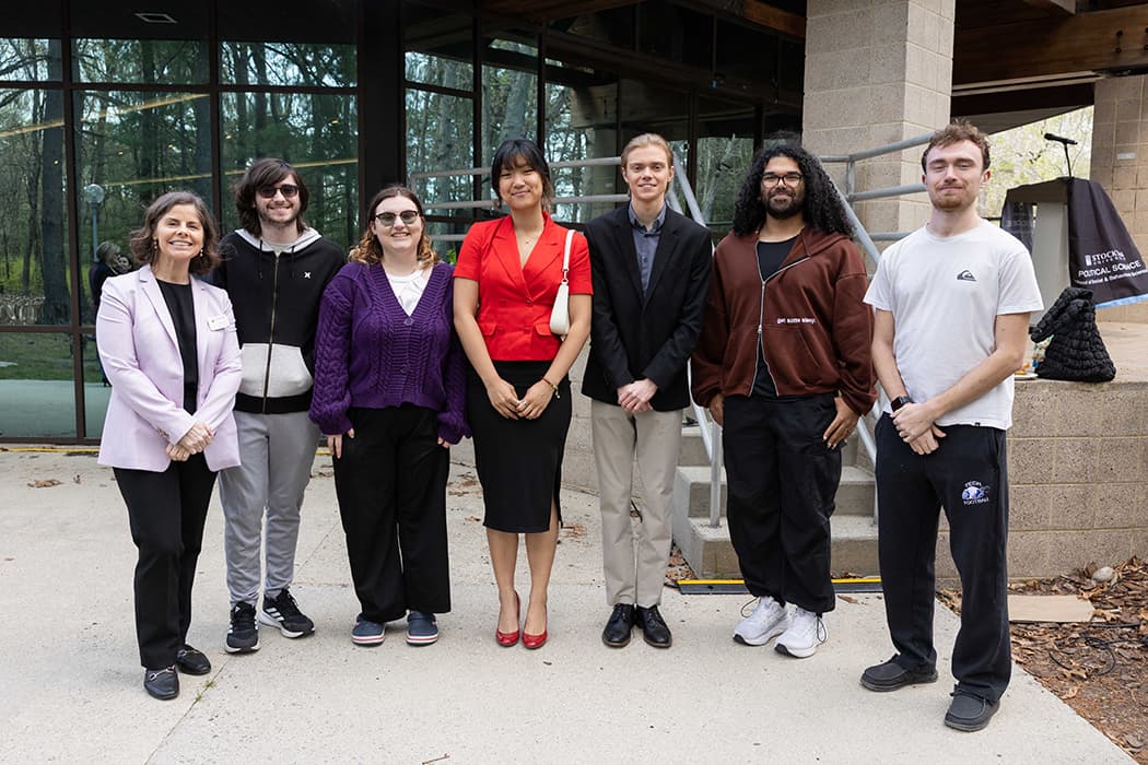 Stockton University students at the 2026 Arcuri Wharton Awards