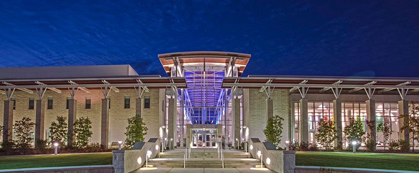 Photo of Stockton University Main Campus at Night