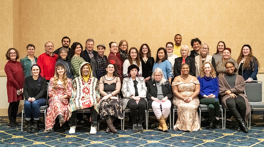 The thirty scholarship recipients who attended the 30th annual retreat. 