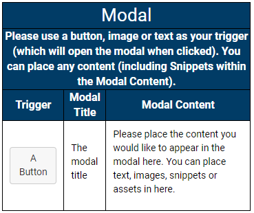 model snippet interface