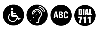 Various accessibility symbols