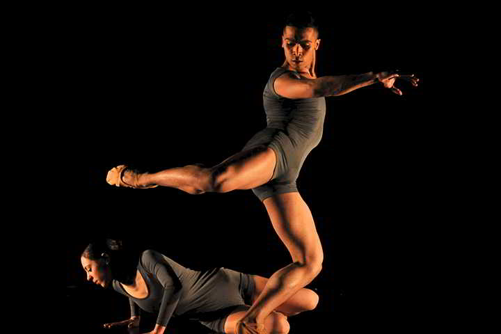 Students in a dance performance