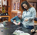 Image of Stockton University Marine Science students in the lab