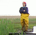 Image of Stacy Moore Hagan on the marsh