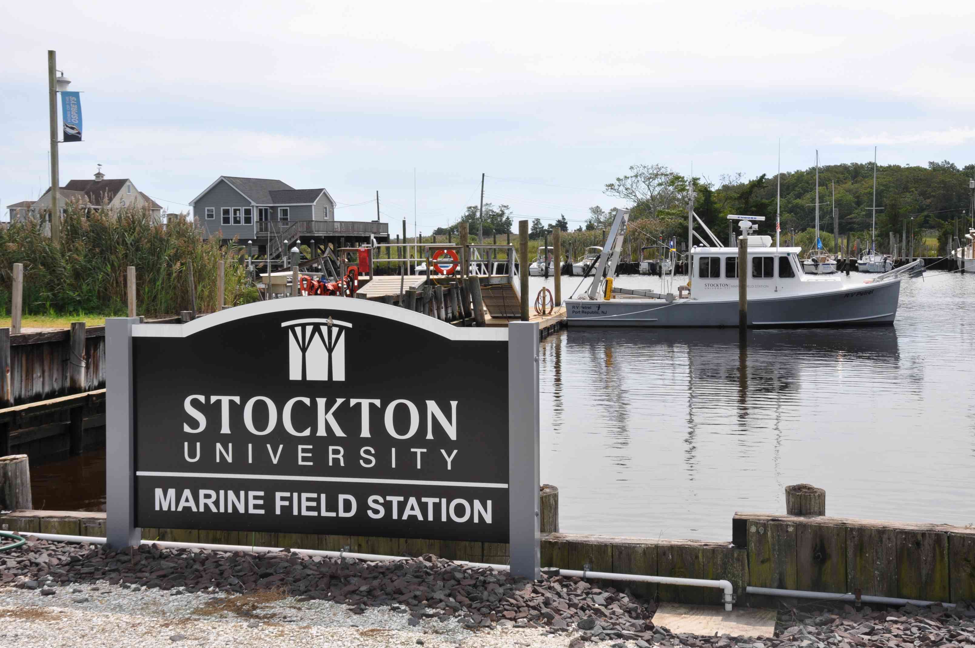 Picture of the Stockton Marine Field Station sign
