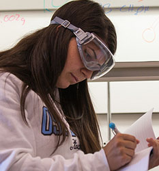 Stockton Univesity School of Natural Sciences and Mathematics Chemistry student in lab images