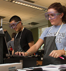 Stockton University School of Natural Sciences and Mathematics Chemistry Students in Lab