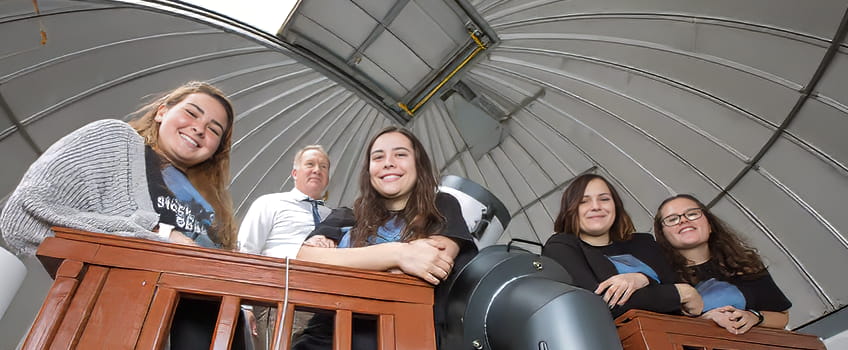 Stockton Physics inside the Observatory