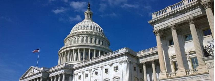 White Building with a Dome-Generic Image