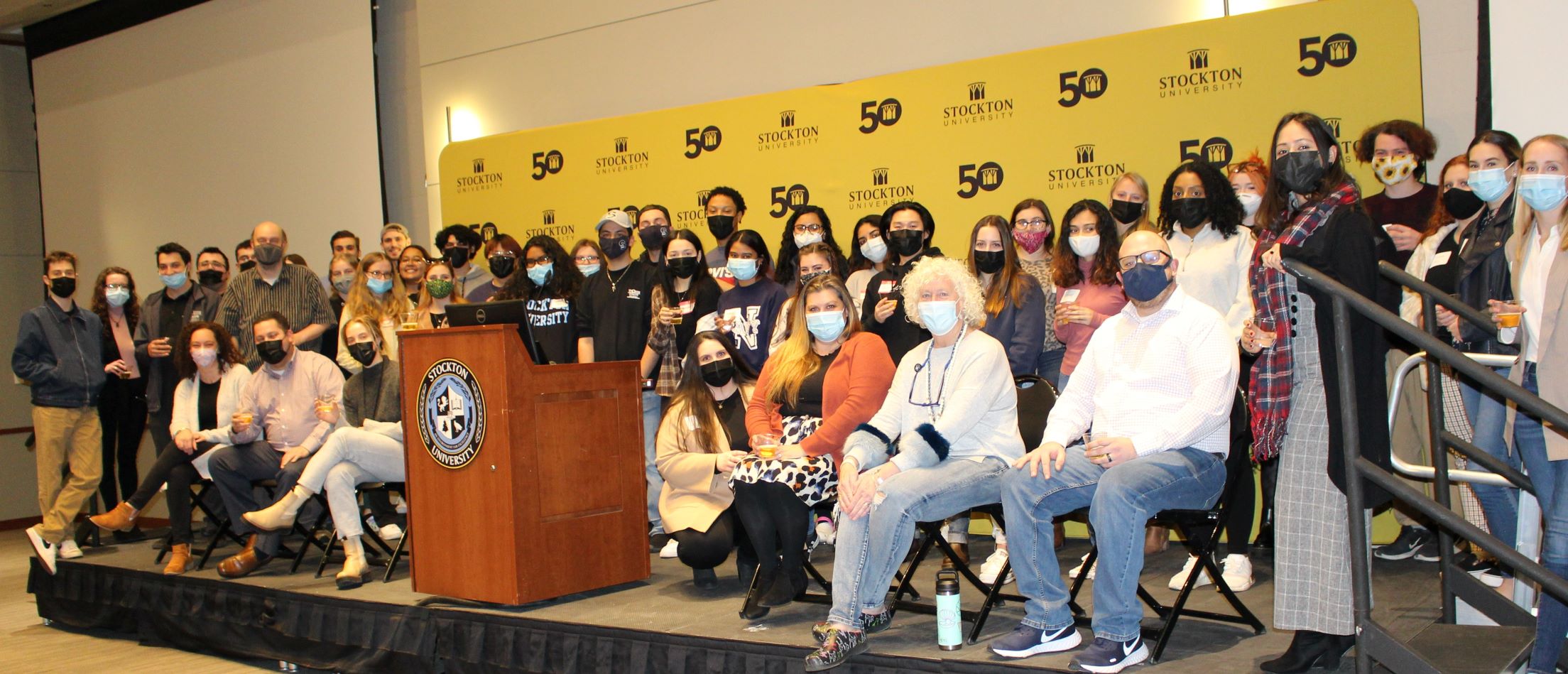 former and current Campus Center student workers and staff