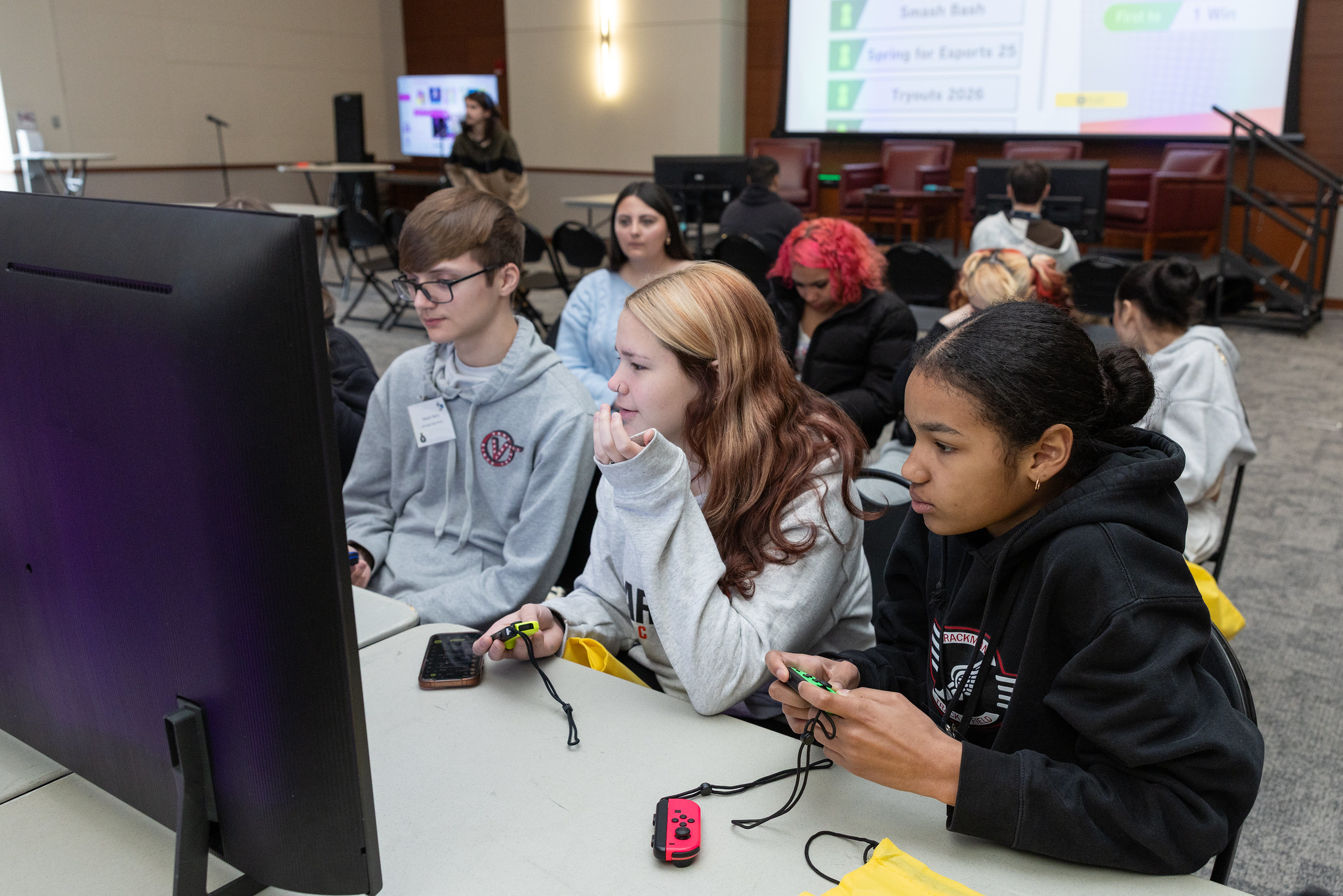 high schoolers at High School Business Day