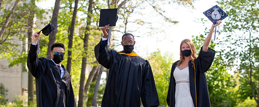 three graduates