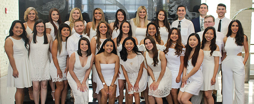 Twenty-seven Stockton University Nursing students were recognized at the Bachelor of Science in Nursing Pinning Ceremony