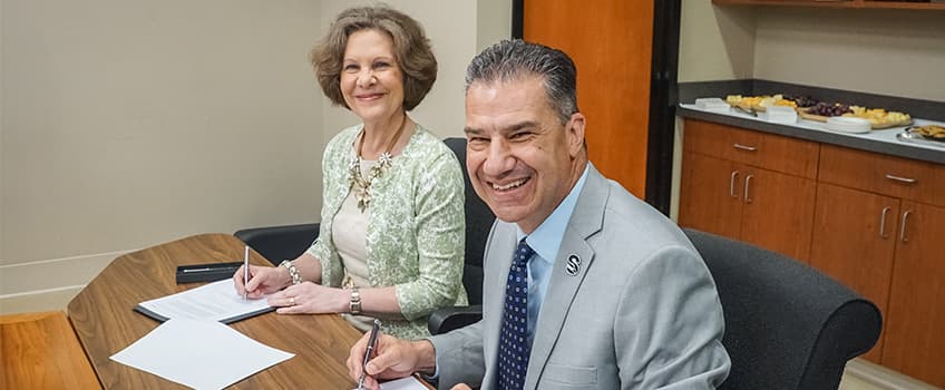 Michael Palladino and Pamela Monaco 