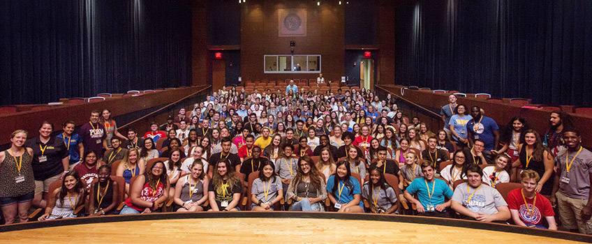 High school seniors at the Rotary Youth Leadership Awards conference