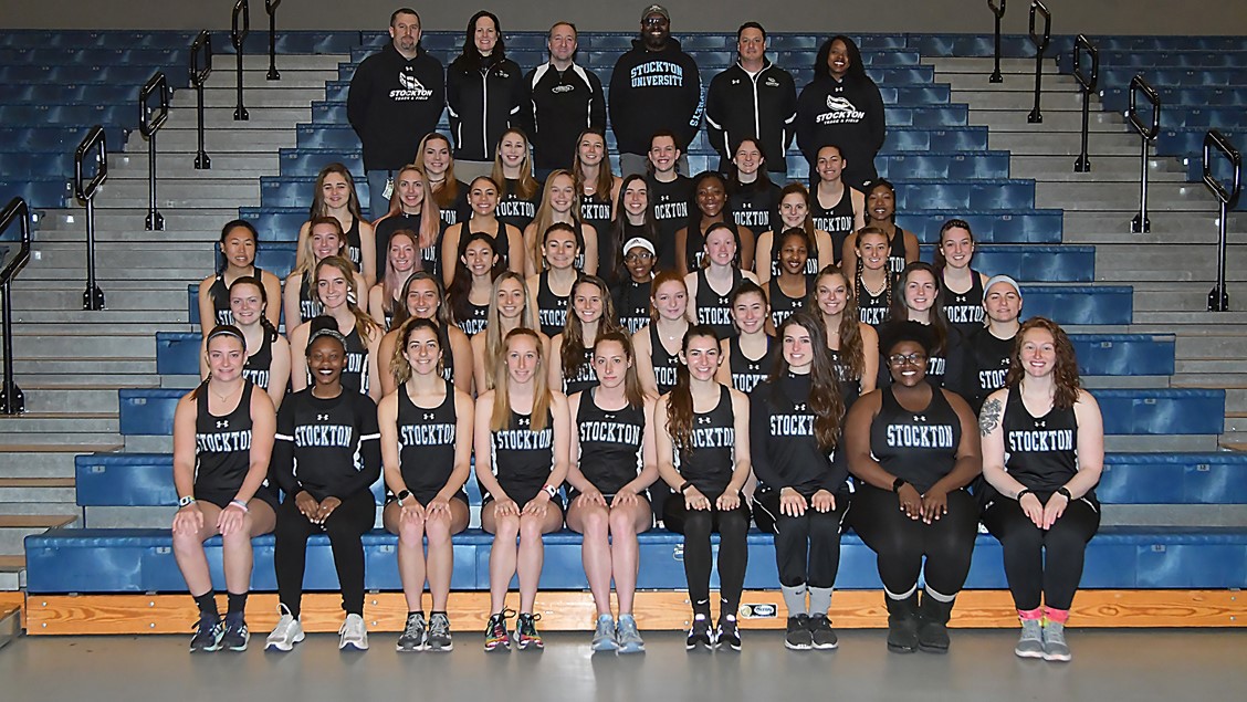The Stockton University women's track & field squad 
