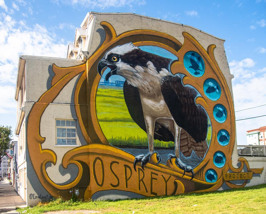 mural of osprey 