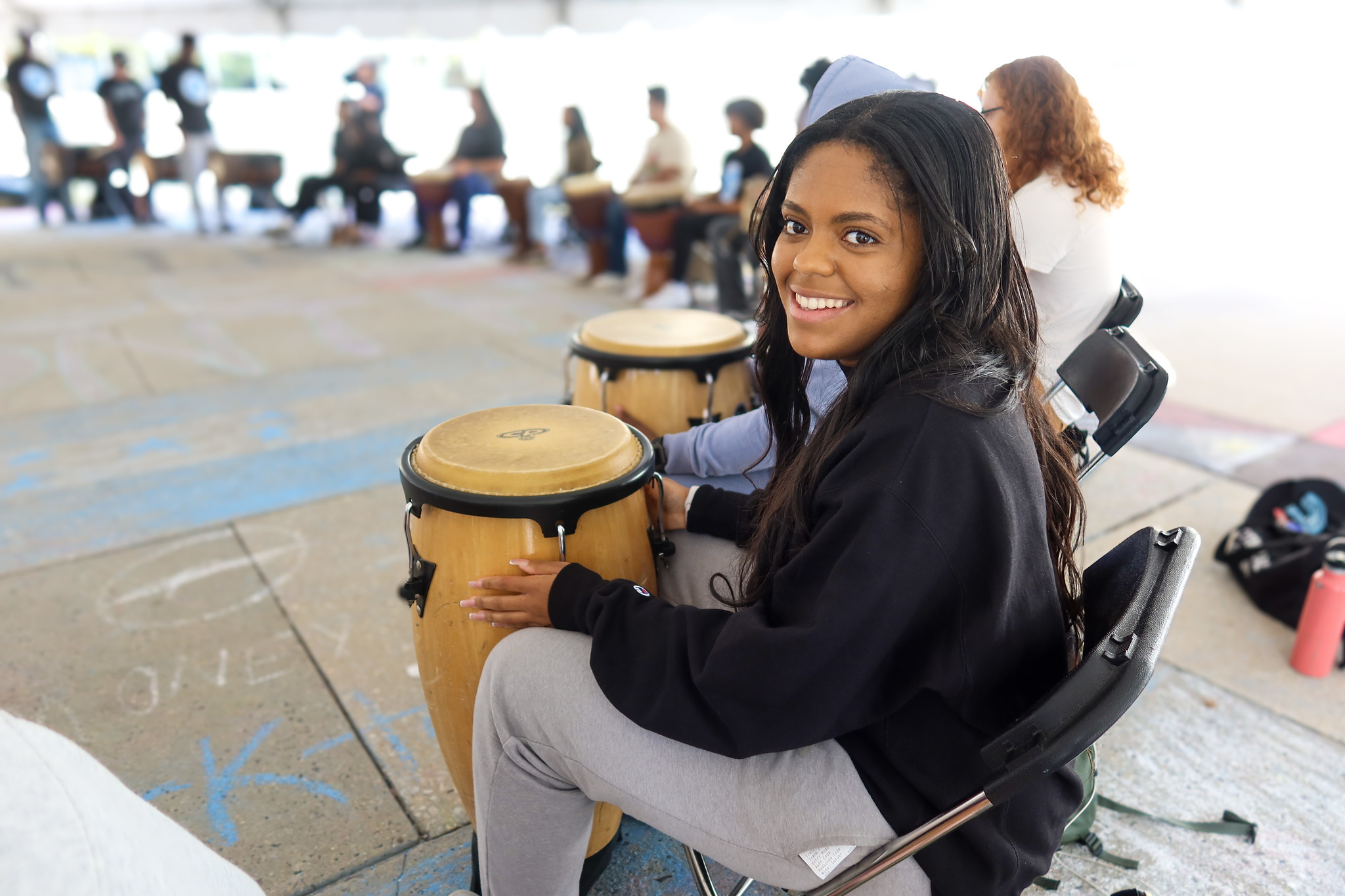 Drum Circle participant