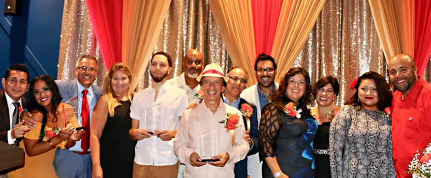 Honorees and organizers of the first Nuestro Pueblo Awards on Sept. 27 at Stockton Atlantic City.