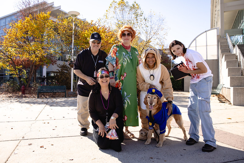 Halloween celebraters