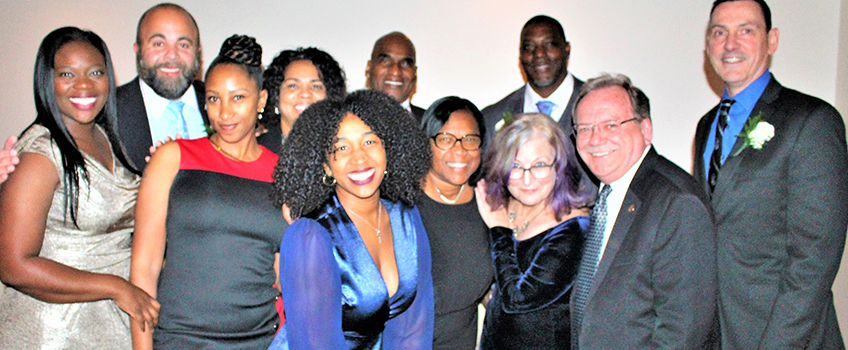 Men and women at the Black Faculty and Staff Dinner