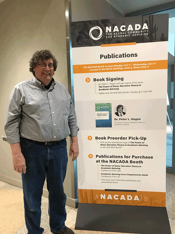 Peter Hagen, associate dean of General Studies and director of the Center for Academic Advising, at the National Academic Advising Association National Conference.