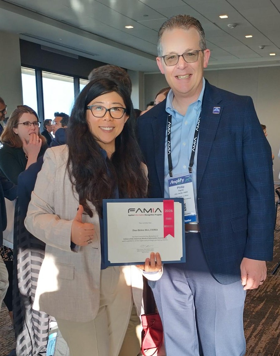 Helen Wei and Philip Payne